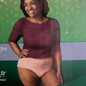 Depend Fit-Flex Underwear Dry Shield Blush Design Med 42Ct New